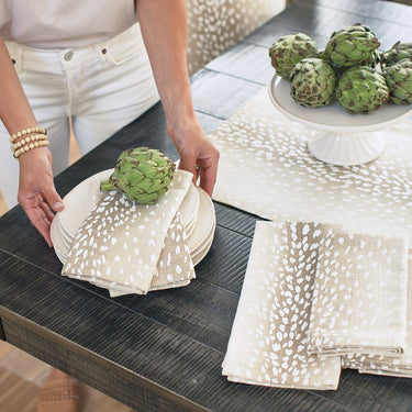 Eva & Co Axis Tan Table Runner 72